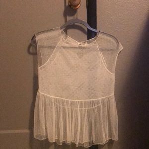 Free People Mesh Top